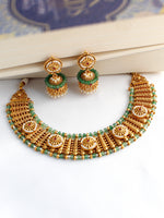 Paridhi Necklace Set-Mint Green