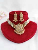 Falguni Choker Necklace Set-Gold