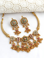 Neerja Hasli Necklace Set-Mint Green