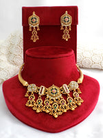 Neerja Hasli Necklace Set-Mint Green