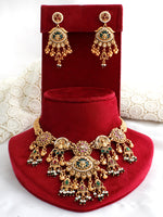 Ritanshi Bib Necklace Set 
