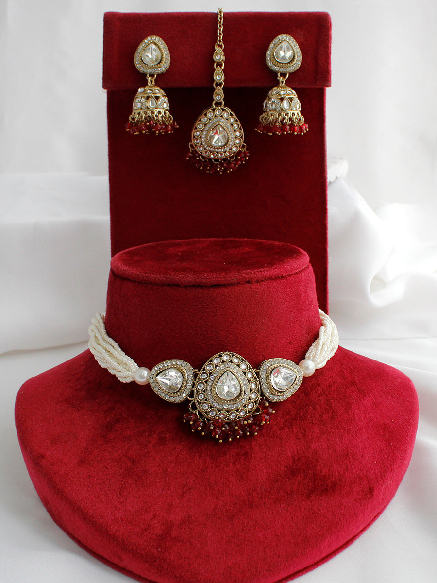 Nishvi Choker Necklace Set