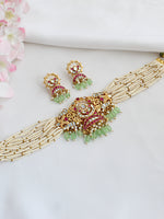 Mirika Choker Necklace Set-Multicolor