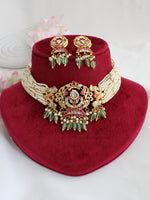 Mirika Choker Necklace Set-Multicolor