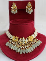 Sitakshi Necklace Set-Mint Green