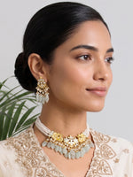 Sitakshi Necklace Set-Mint Green