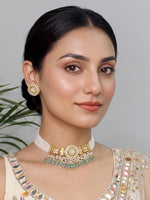 Prishti Necklace Set-Mint Green