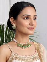 Madhubala Necklace Set-Green