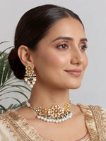 Misha Choker Necklace Set-Gold