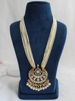 Mirika Pendant Long Necklace-Ivory