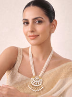 Mirika Pendant Long Necklace-Ivory