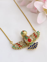 Heritage Eagle Pendant Necklace-Multicolor