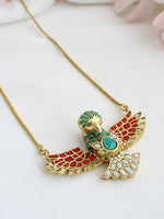 Heritage Eagle Pendant Necklace-Multicolor
