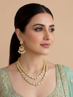 Janvika Layered Necklace Set South Asian Jewelry Set with Fast International Delivery