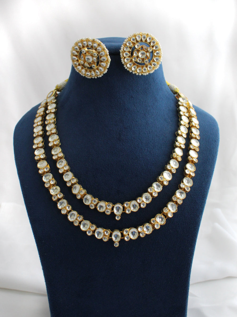 Kesar Layered Necklace Set-Gold