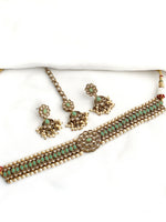 Revti Necklace Set-Mint Green