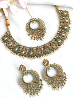 Krishti Necklace Set-Turquoise
