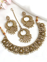 Krishti Necklace Set-Gold