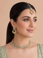 Ritika Necklace Set-Aqua