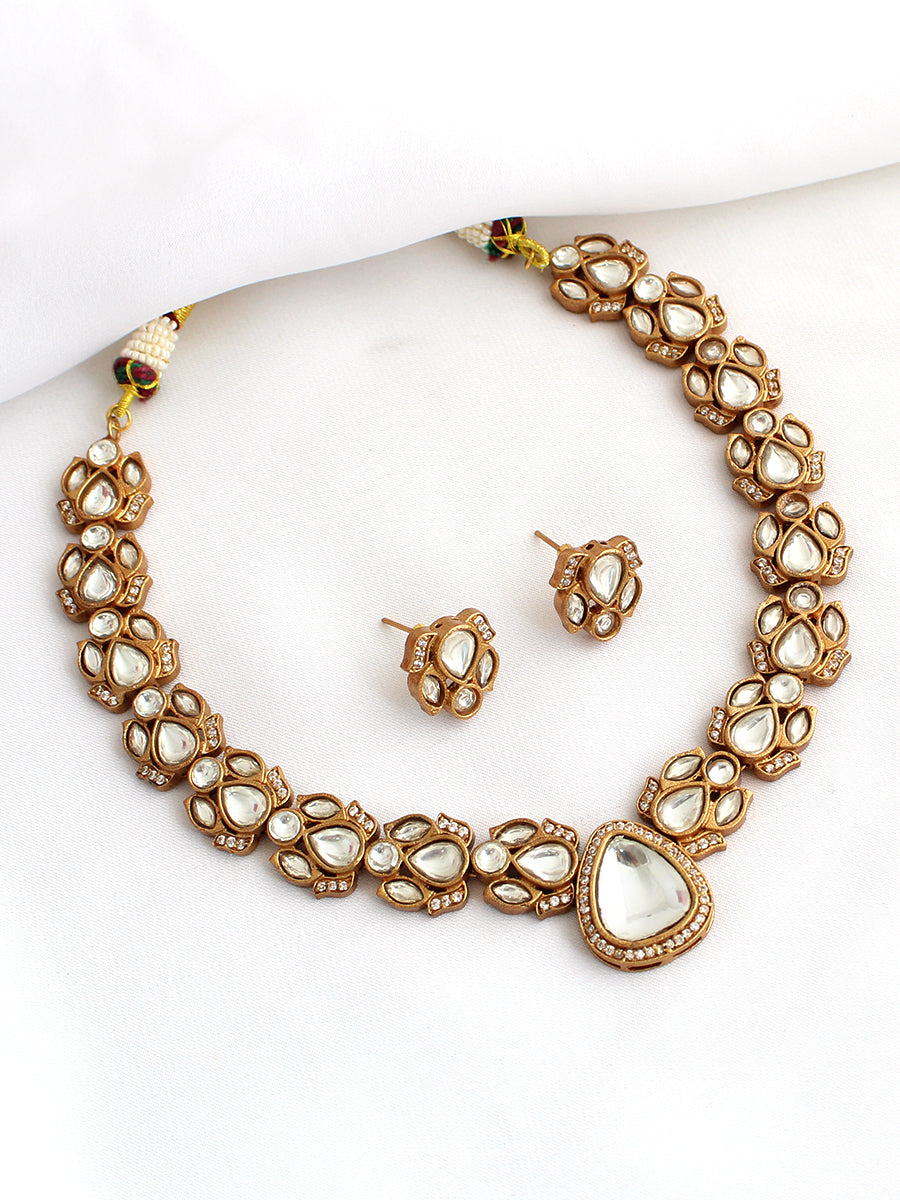 Sanchita Necklace Set-Gold