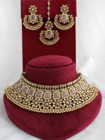 Meenaz Necklace Set-Lavender