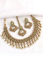 Roshini Necklace Set-Mint Green