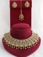 Suhana Necklace Set-Peach