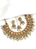 Fatimah Necklace Set-Peach