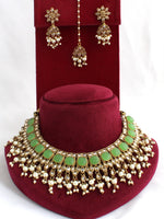 Fatimah Necklace Set-Mint Green