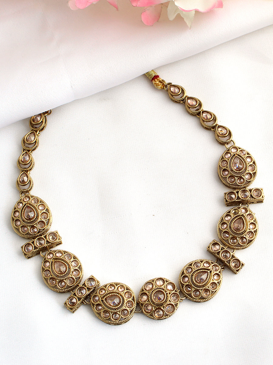 Kritika Choker Necklace-Gold