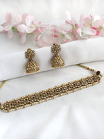 Kashvi Choker Necklace Set-Gold