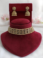 Kashvi Choker Necklace Set-Gold