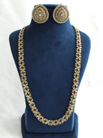 Rubina Mala Necklace Set-Gold