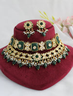 Rohini Layered Necklace Set - Green