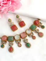 Rhea Choker Necklace Set -Multicolor