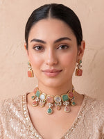 Rhea Choker Necklace Set-Multicolor