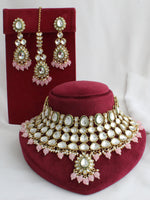 Navika Necklace Set-Pastel Pink