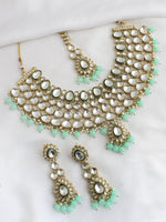 Navika Necklace Set-Mint Green
