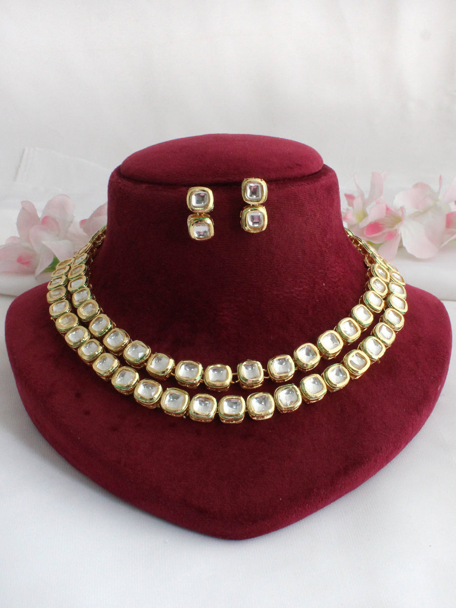 Shruti Layered Necklace Set-Gold