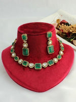 Mayra Necklace Earring Set-Green