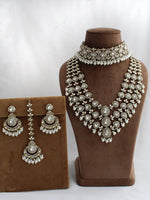 Sanvika Layered Necklace Set-White