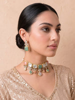 Rhea Choker Necklace Set-Multicolor
