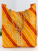 Patola Print Bag / Wedding Favors-Yellow