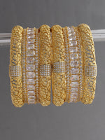 Ishani Bangle Set-Golden