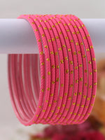 Sia Bangle Set-Hot Pink