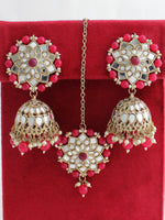Kashvi Earrings & Tikka-Ruby
