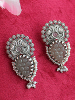 Shyla Earrings-Silver/Grey