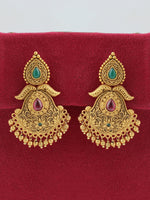 Jyotika Earrings pink green