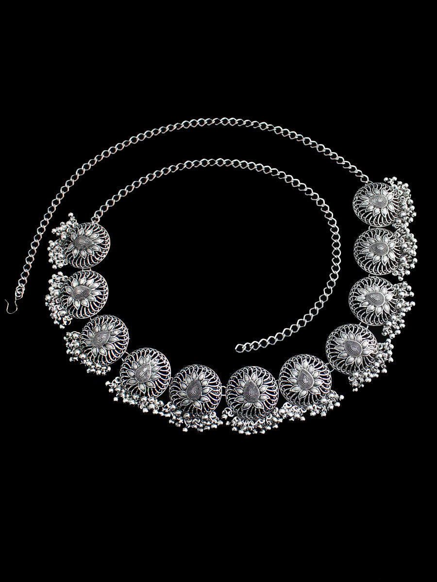 Gunjan Waist Chain-Antique Silver
