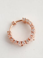 Shirin Clip On Nose Ring - Rose Gold